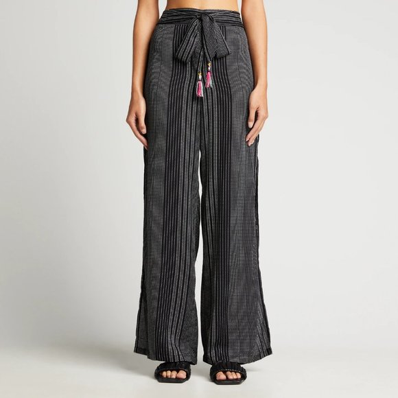 TRINA TURK $162 NWT Verona Side Slit Swim Wide Leg Cover-Up Pants - Picture 5 of 13